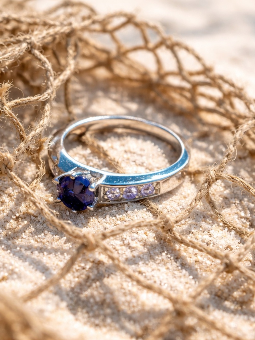 Amethyst & Iolite Ring - Picture 5 of 15
